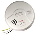 Universal Security Instruments Combination 2-in-1 Smoke and Fire Alarm Detector Hardwired 10-Year Sealed Battery Backup AMI1061SB